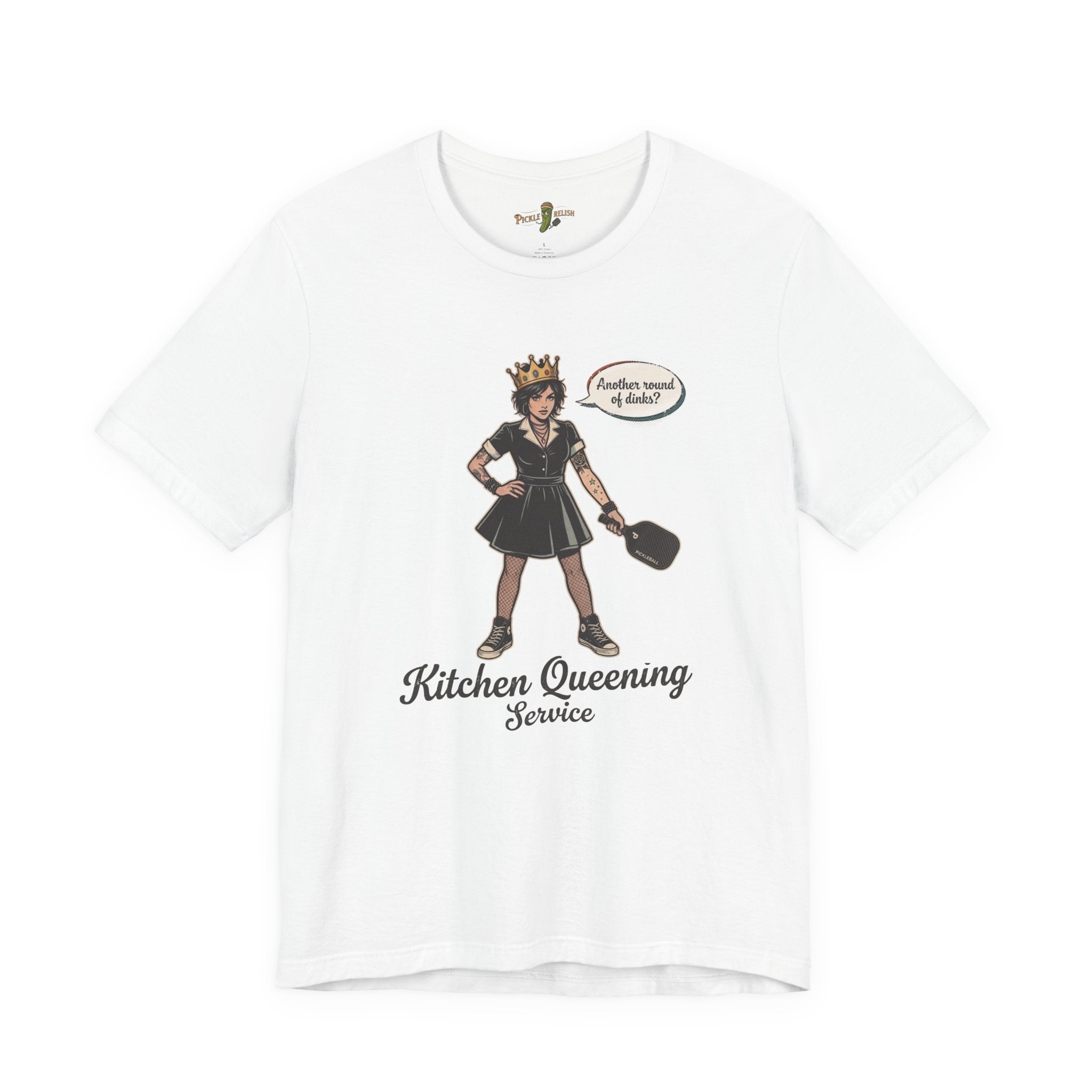 Kitchen Queening Service "Another Round of Dinks" Womens T-Shirt