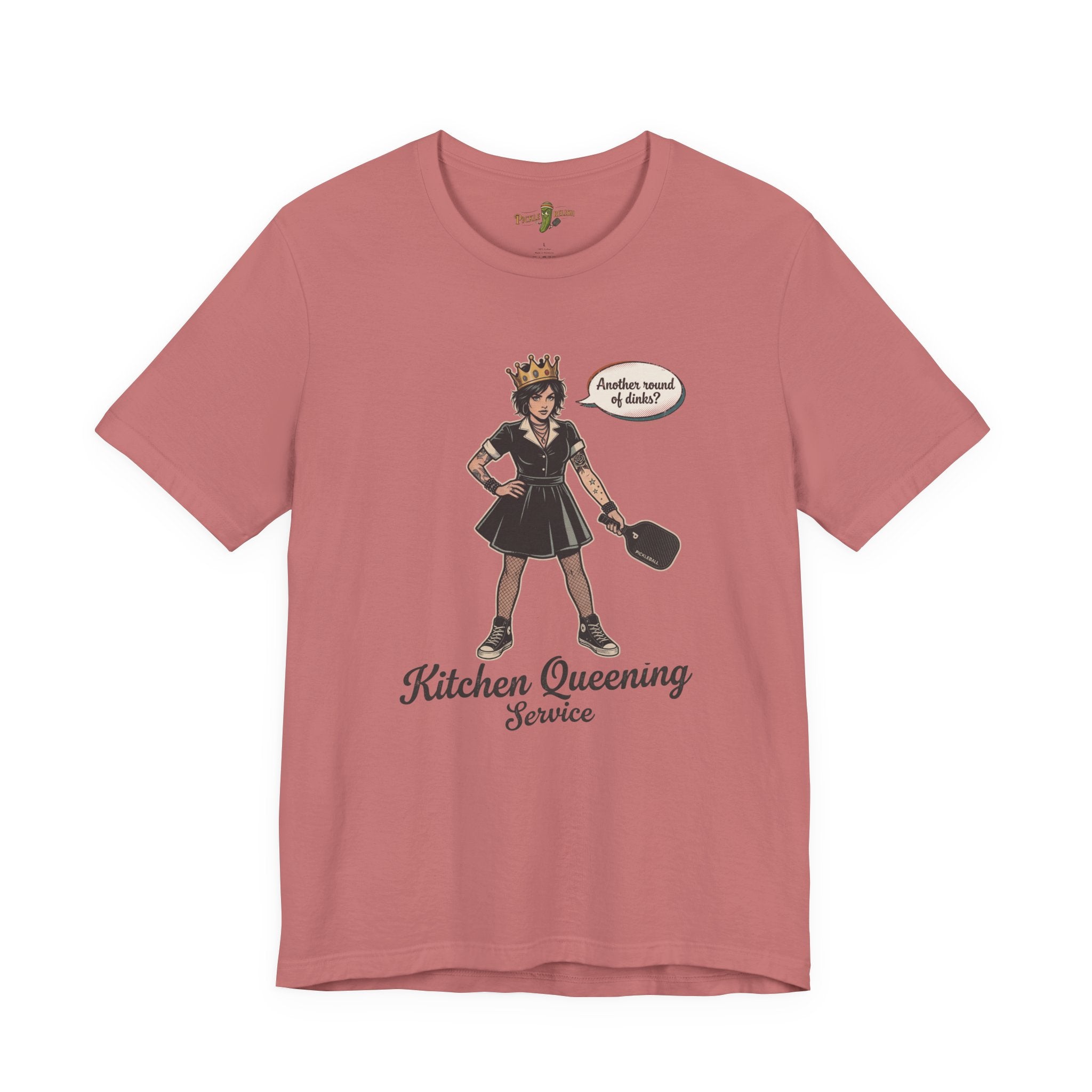 Kitchen Queening Service "Another Round of Dinks" Womens T-Shirt