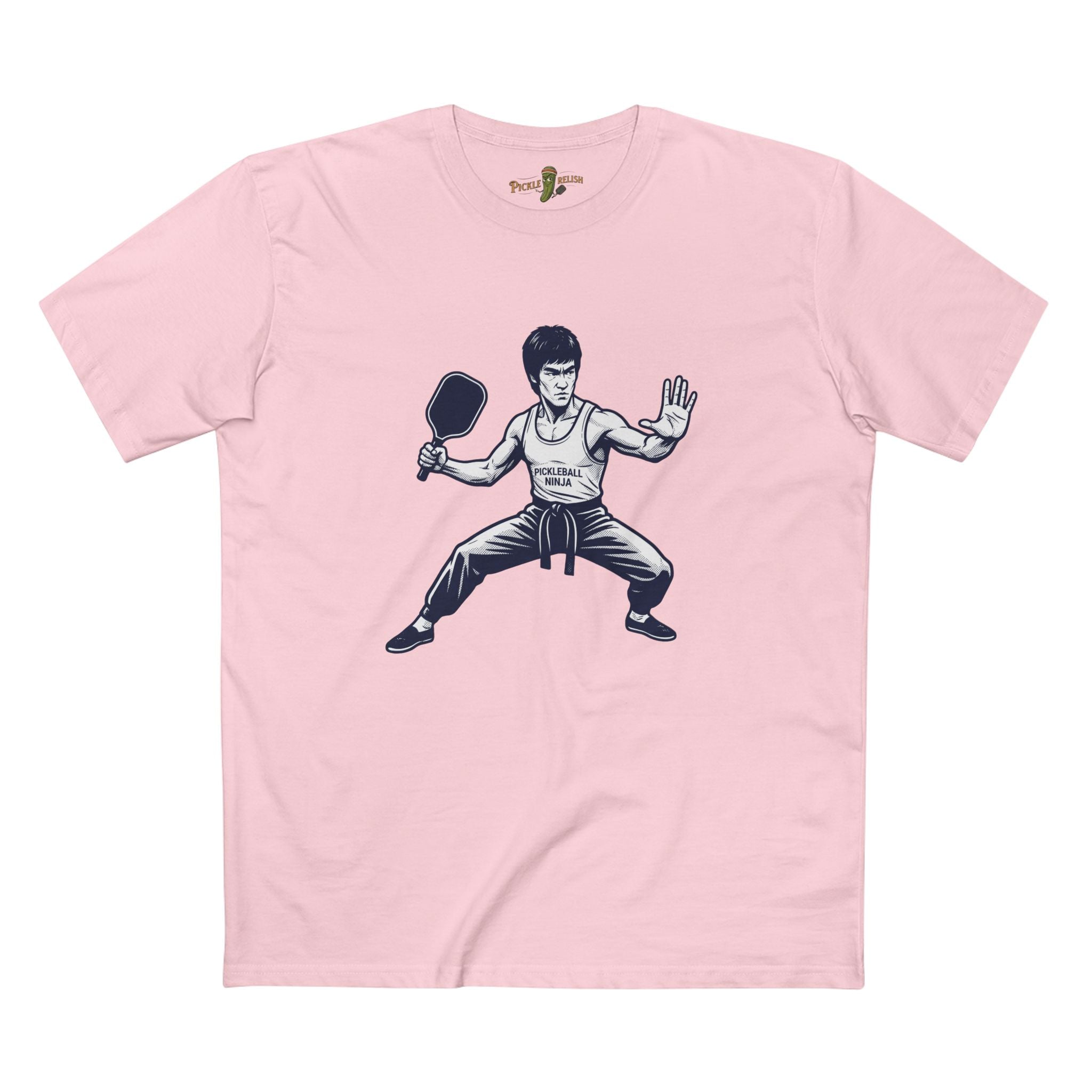 Bruce Lee Pickleball Ninja Mens T-Shirt