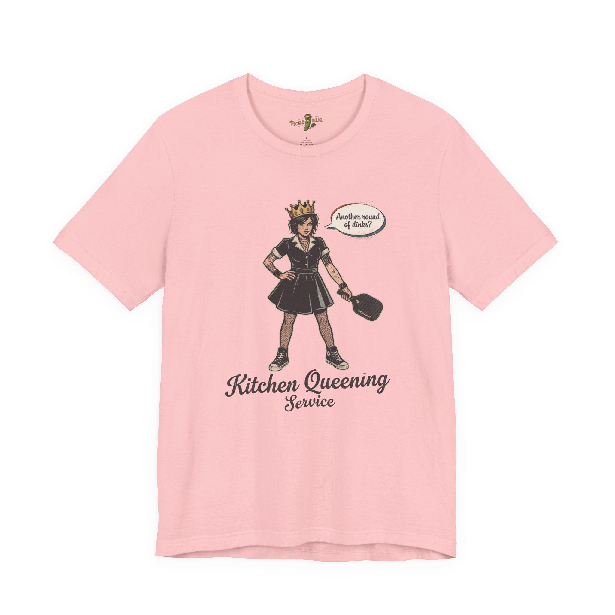 Kitchen Queening Service "Another Round of Dinks" Womens T-Shirt