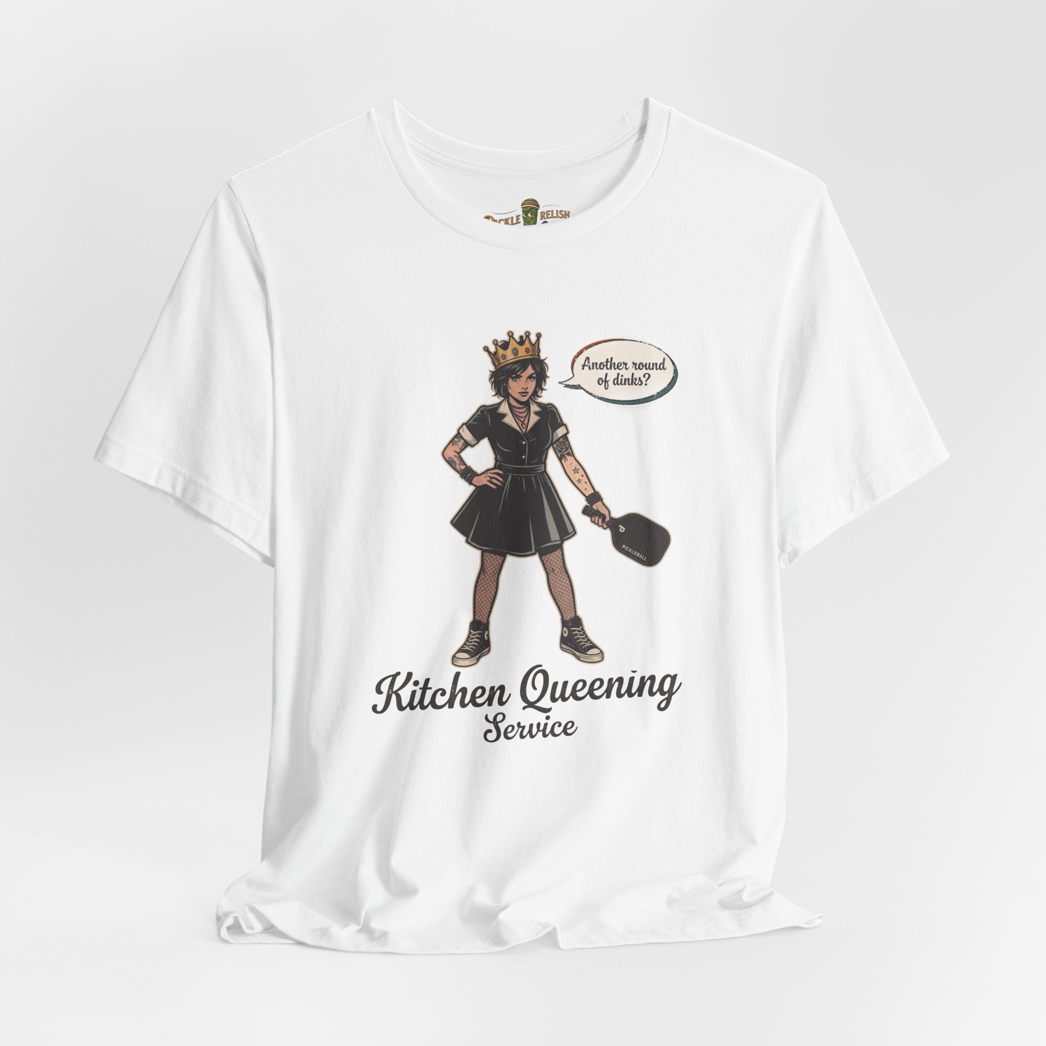 Kitchen Queening Service "Another Round of Dinks" Womens T-Shirt