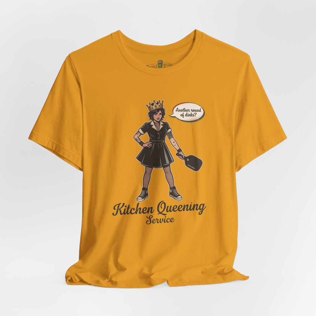 Kitchen Queening Service "Another Round of Dinks" Womens T-Shirt